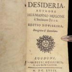 1679 Emblems ART Pia Desideria Herman Hugo Emblemata Illustrated Pope Urban VIII