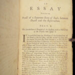 1748 EARLY AMERICA Isaac WATTS 1ed Heaven vs Hell Colonial Bible Boston USA