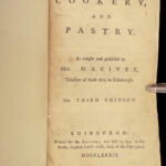 1782 Scottish COOKBOOK Maciver Cookery & Pastry Cooking Recipes Cocktails HAGGIS