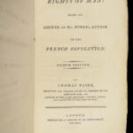 1791 Thomas Paine Rights of Man Edmund Burke French Rev Age of Reason 2in1 RARE