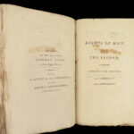 1791 Thomas Paine Rights of Man Edmund Burke French Rev Age of Reason 2in1 RARE