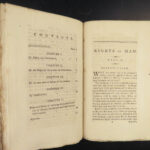 1791 Thomas Paine Rights of Man Edmund Burke French Rev Age of Reason 2in1 RARE