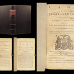 1792 EARLY New York 1ed LAWS & Constitution Colonial Americana George Clinton