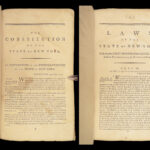 1792 EARLY New York 1ed LAWS & Constitution Colonial Americana George Clinton