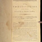 1792 EARLY New York 1ed LAWS & Constitution Colonial Americana George Clinton