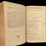 1792 EARLY New York 1ed LAWS & Constitution Colonial Americana George Clinton