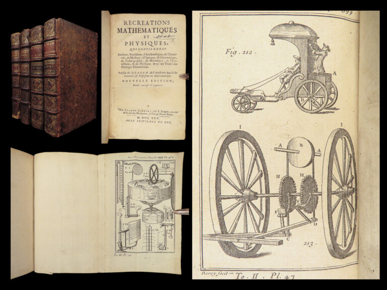 Image of 1725 AUTO Mechanics Math Inventions Physics Ozanam Magic Science Astronomy 4v