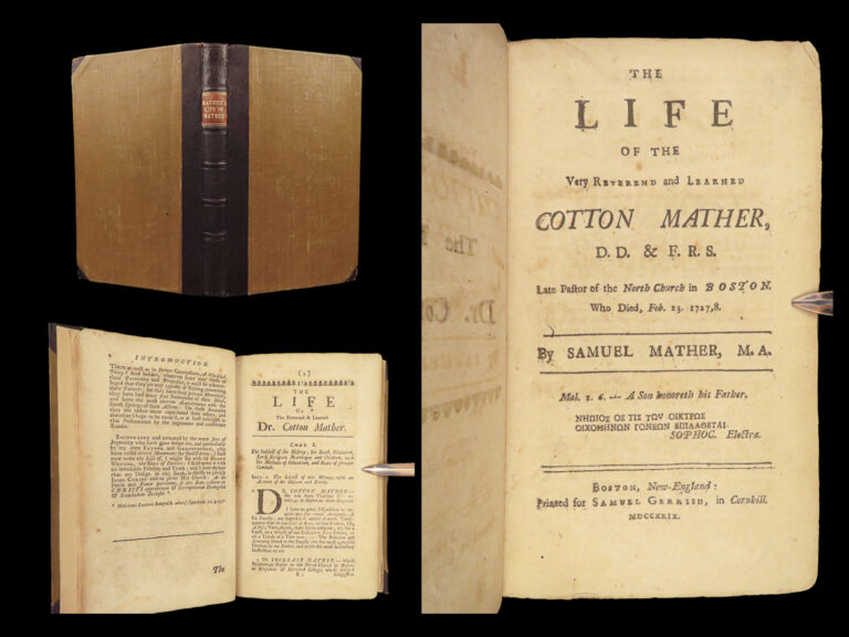 Image of 1729 Cotton Mather 1ed PURITAN Early Americana Boston Salem Witch Trials RARE