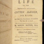 1729 Cotton Mather 1ed PURITAN Early Americana Boston Salem Witch Trials RARE