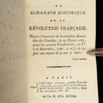 1798 RARE French Revolution Republicain Revolutionary Constitution +Ben Franklin