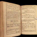 1681 HEBREW Bible Latin Lexicon Opitz Leipzig Biblia Parva Jewish Torah Judaism