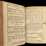 1681 HEBREW Bible Latin Lexicon Opitz Leipzig Biblia Parva Jewish Torah Judaism