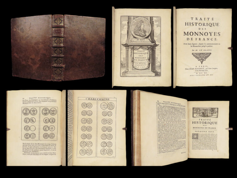 Image of 1690 French COINS 1ed France Numismatics Charlemagne Carolingian Monnoyes Money