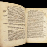 1522 INCREDIBLE Ausonius Roman Poetry Homer Paris Badius Vellum Manuscript