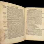 1522 INCREDIBLE Ausonius Roman Poetry Homer Paris Badius Vellum Manuscript