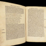 1522 INCREDIBLE Ausonius Roman Poetry Homer Paris Badius Vellum Manuscript