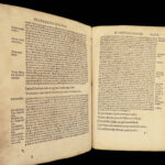 1522 INCREDIBLE Ausonius Roman Poetry Homer Paris Badius Vellum Manuscript