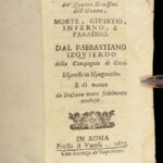 1673 Four Last Things 1ed Spanish Sebastian Izquierdo Heaven vs HELL Death RARE