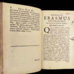 1682 Erasmus of Rotterdam On the Writing of Letters Latin Rhetoric Humanism