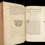 1684 FALL of ROME Salvian Gaul & Vincent Lerins Early Christian Martyrdom RARE