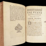 1684 FALL of ROME Salvian Gaul & Vincent Lerins Early Christian Martyrdom RARE