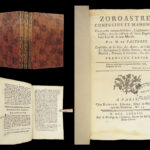 1787 Zoroastrianism 1ed Zoroaster Confucius & Mahomet ISLAM Pastoret China 3v