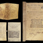 1552 Petrarch Poetry Triumphs Il Canzoniere Petrarca Velutello Italian Venice