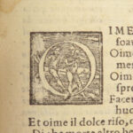 1552 Petrarch Poetry Triumphs Il Canzoniere Petrarca Velutello Italian Venice