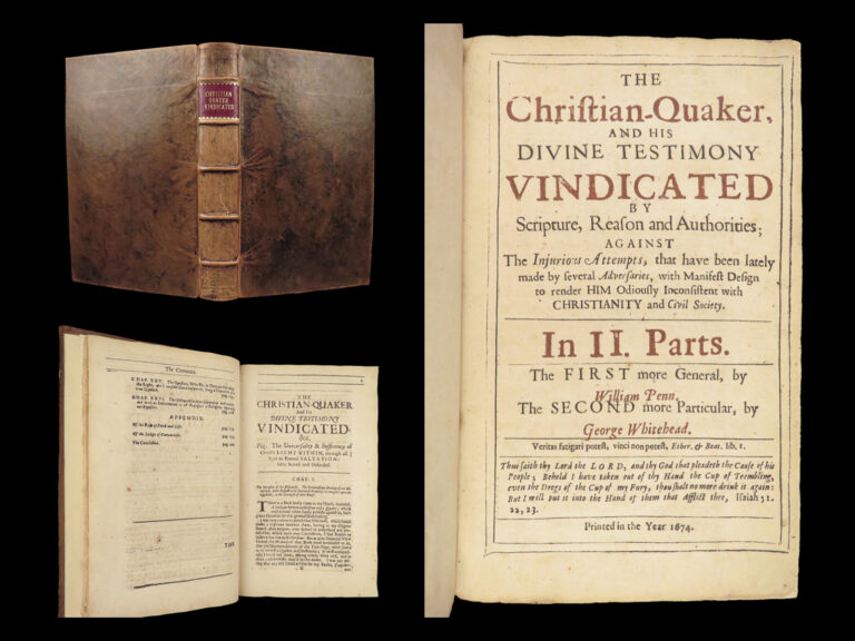 Image of 1673 Early AMERICA 1ed William Penn Christian QUAKER Doctrine George Whitehead