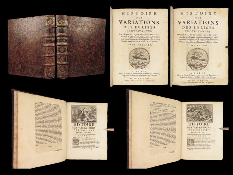 Image of 1688 Huguenot Reformation 1ed Protestant vs Catholic 2v SET Bossuet Variations