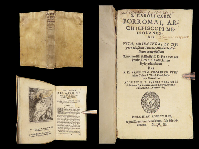 Image of 1611 Charles Borromeo 1ed Archbishop MILAN Catholic Church Italian Cardinal Pena