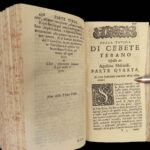 1660 Table of Cebes Mascardi Discourses Stoic Greek Philosophy Cebetis Tabula