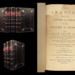 1789 Wealth of Nations 1st US ed Adam Smith Economics Industrial Rev Capitalism