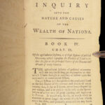 1789 Wealth of Nations 1st US ed Adam Smith Economics Industrial Rev Capitalism