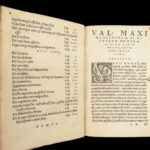 1541 Valerius Maximus 1ed Dictorum Factorum ROME Tiberius Scipio Badius Woodcuts