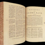 1673 GREEK New Testament Polyglot BIBLE Jesuit RARE Migeot Elzevier Latin