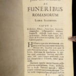 1672 Ancient Rome FUNERALS 1ed Ceremonies Customs Hooghe ART Kirchmann Funeribus