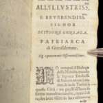 1587 Torquato TASSO 1ed Dialogues Tuscan Poetry Italian Court Secretary Dialoghi