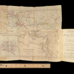 1860 John Gadsby VOYAGES Holy Land Rome Pompeii Cairo Egypt Jerusalem MAP