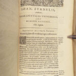 1645 MEDICINE & SURGERY of Jean Fernel Universa Medicina Physiology Pathology