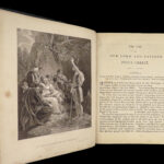 1860 Life of Jesus Christ Bible ART Fleetwood Miracles Jews Resurrection BEAUTY