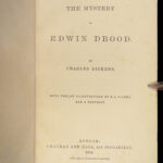 1870 Charles Dickens 1st/1st Mystery of Edwin Drood Unfinished Novel Illustrated