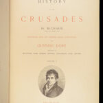 1880 History of CRUSADES 1st ed Michaud Holy Wars Jerusalem Dore ART Illustrated