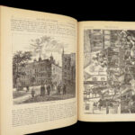 1879 LONDON British History HUGE MAPS Walford Thornbury Suburbs Illustrated