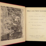 1879 LONDON British History HUGE MAPS Walford Thornbury Suburbs Illustrated