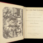 1879 LONDON British History HUGE MAPS Walford Thornbury Suburbs Illustrated