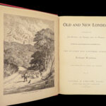 1879 LONDON British History HUGE MAPS Walford Thornbury Suburbs Illustrated