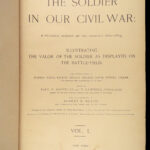 1890 HUGE Soldier in Our Civil War Illustrated Military Battles Lincoln 2v SET