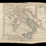 1768 Geography Atlas 19 Maps Africa Italy Asia America CALIFORNIA ISLAND Buffier