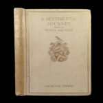 1910 SIGNED 1ed Sentimental Journey Through France Italy Sterne Hopkins ART